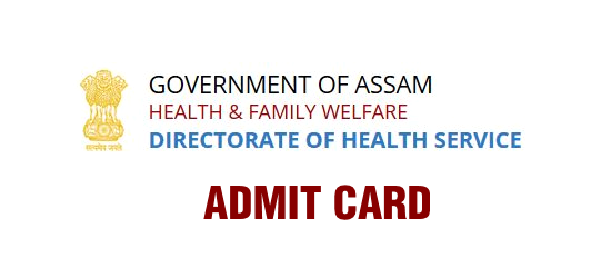 DHS Assam Admit Card